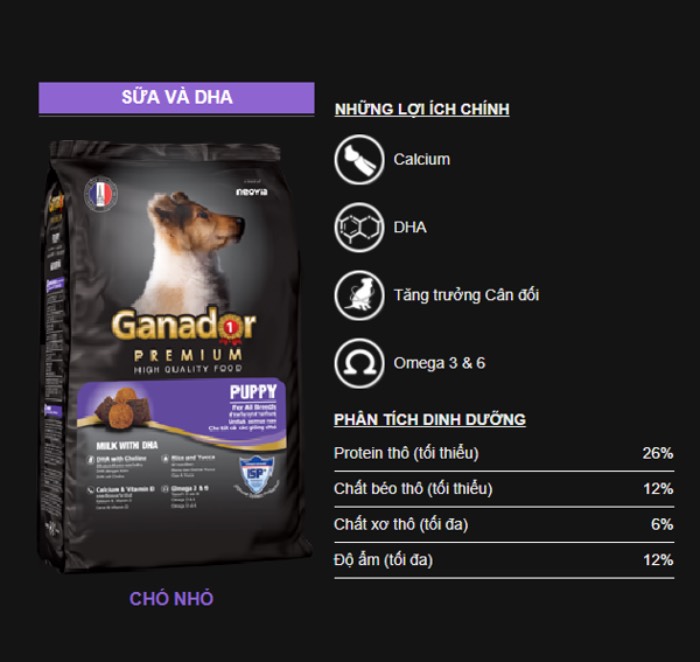 Ganador- thức ăn cho chó 10kg có xuất xứ từ đất nước đất nước Pháp xinh đẹp (Nguồn: Internet)